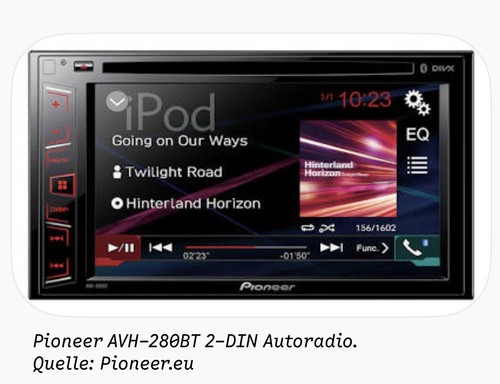 Pioneer avh 280bt autoradio - pioneer,