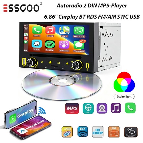 Double din autoradio mit cd - autoradio,
